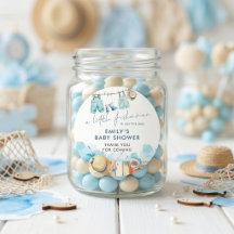 Little Fisherman Clothesline Baby Shower Thank You