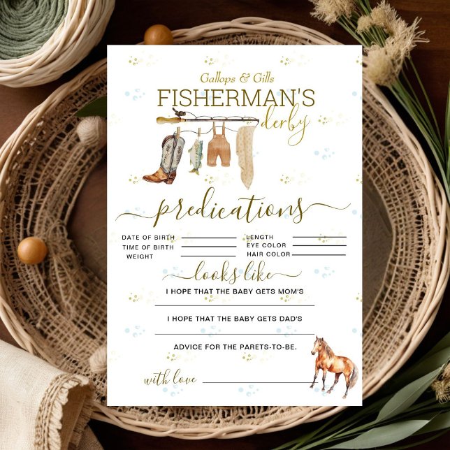 Little Fisherman Derby Baby Shower Predictions  (Creator Uploaded)