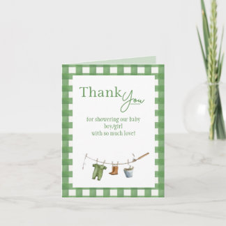 Little Fisherman Folded Thank You Card