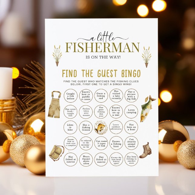 Little Fisherman Is On The Way Bany Shower Bingo  (Creator Uploaded)