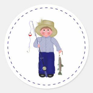 Little Fisherman Sticker