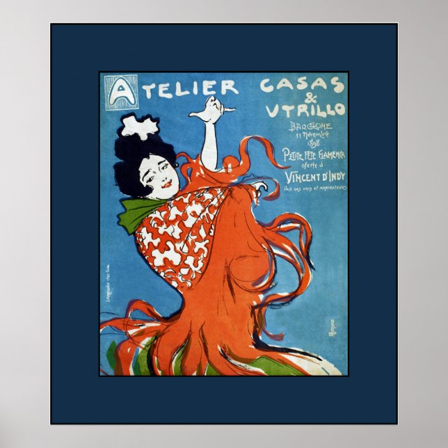 Little Flamenco Festival~Vincent D'Indy~Barcelona Poster (Front)