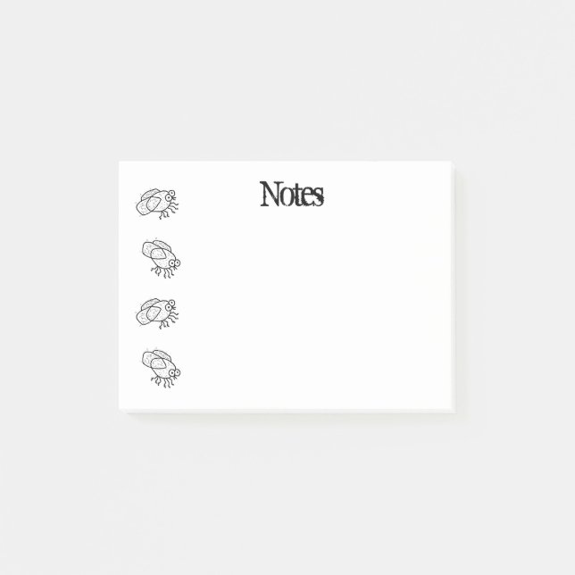 Little Flies Post-it Notes (Front)