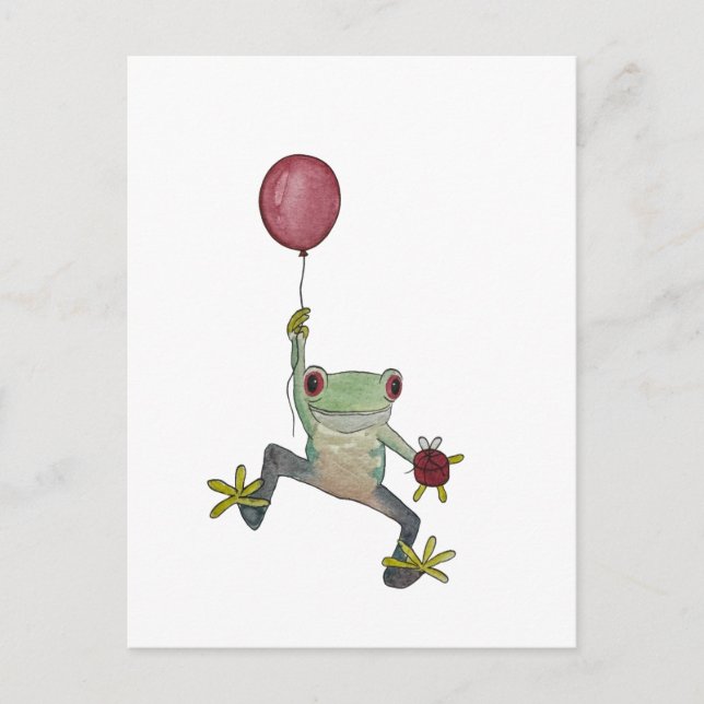 little floating frog postcard (Front)