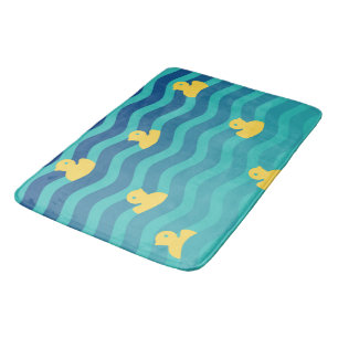 Little Floating Yellow Ducks Bath Mat