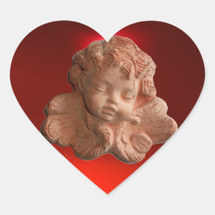 LITTLE FLORENTINE  ANGEL HEART HEART STICKER