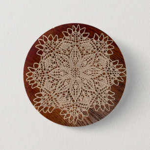 little flower doily button