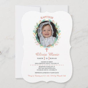 Little Flower Frame Photo Invitation