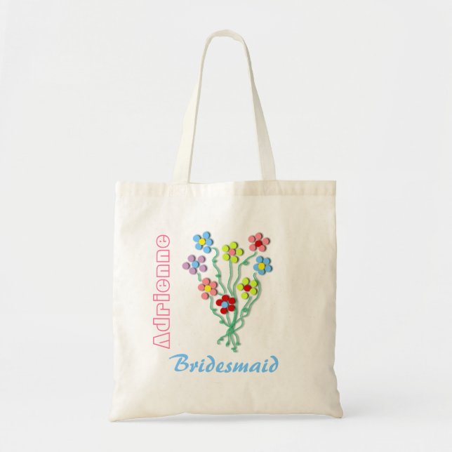 Little Flowers Bride's Wedding Tote Bag (Front)