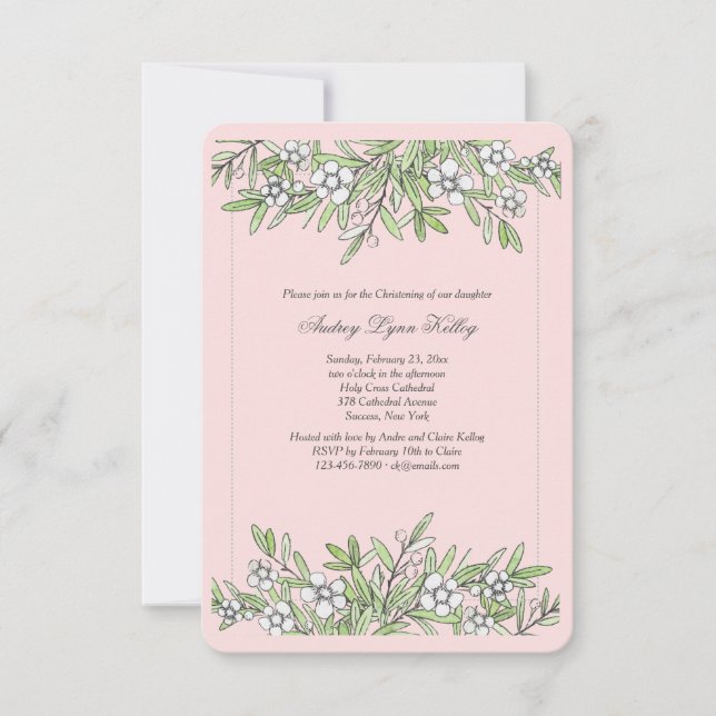 Little Flowers Invitation (Front)