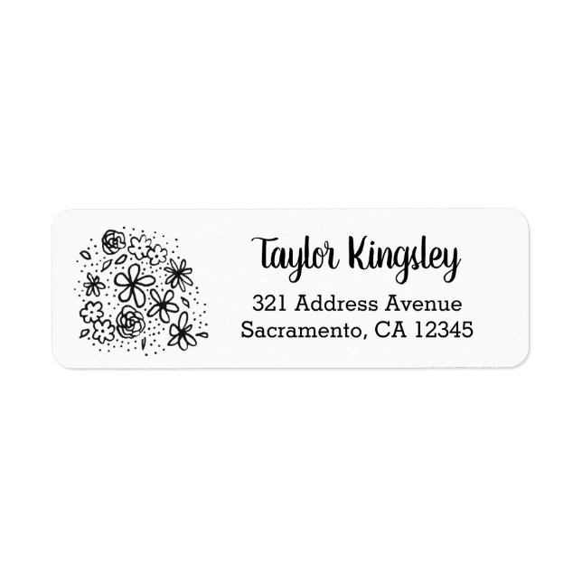 Little Flowers Return Address Labels (Front)