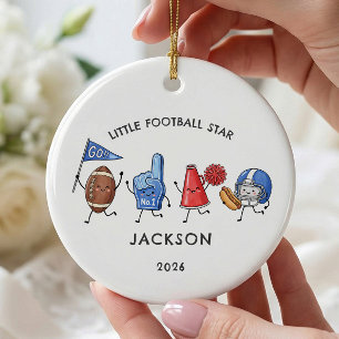Little Football Star Personalised Ornament