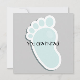 Little Footprints Baby Shower Invitation