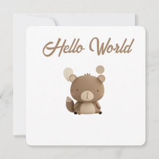 Little Forest Friends Baby Milestone Card – Hello 