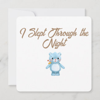 Little Forest Friends Baby Milestone Card –I Slept