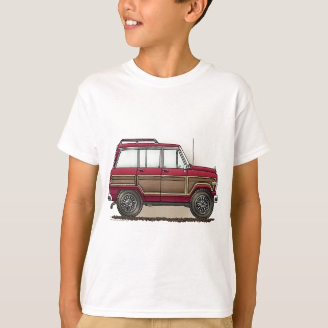 Little Four Wheel Station Wagon T-Shirt (Front)
