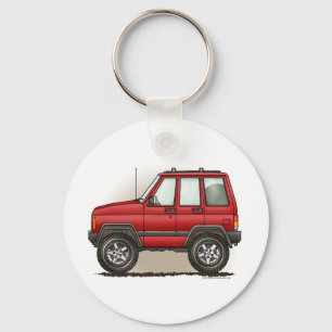 Little Four Wheel SUV Car Key Ring