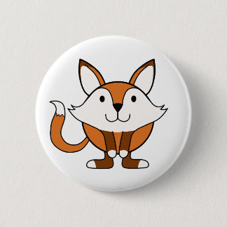 Little fox 6 cm round badge