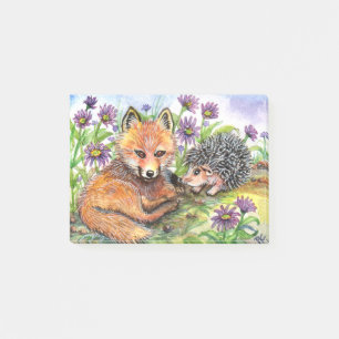 Little Fox And Hedgehog Post-it Notes