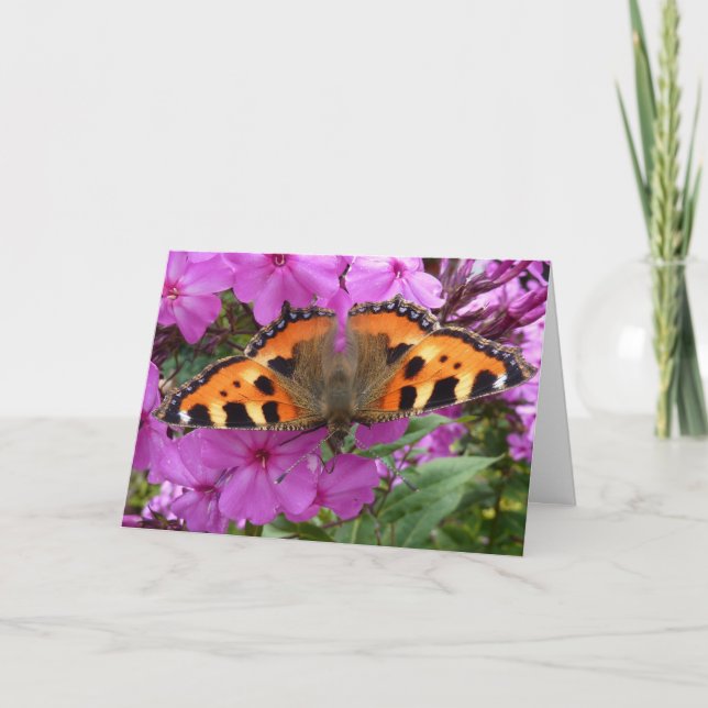 Little Fox Butterfly Notecard (Front)