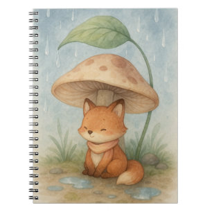 Little Fox in the Rain Notebook