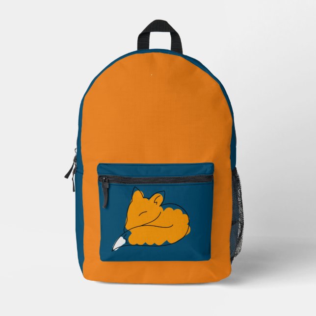 Little fox  printed backpack (Front)