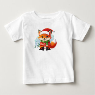 Little Fox’s Christmas Eve Baby T-Shirt