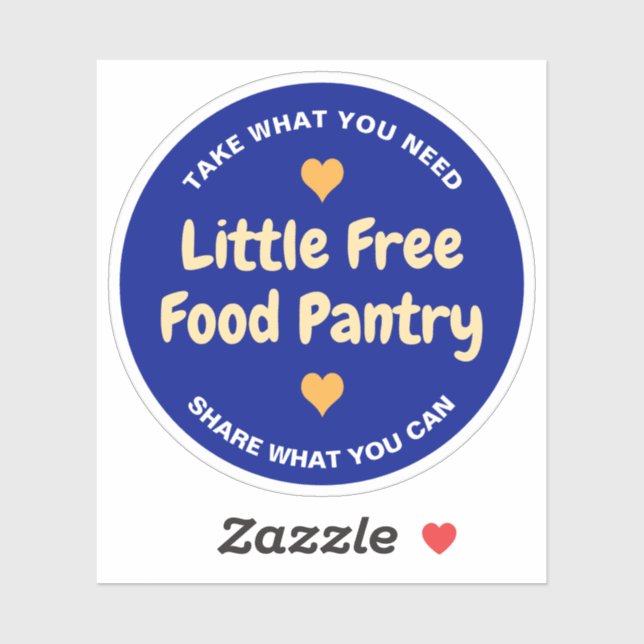 Little Free Food Pantry Take What You Need (Sheet)