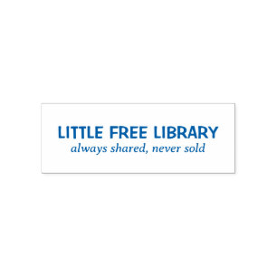 Little Free Library Always Shared book Self-inking Stamp