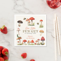 Little Fun Guy Mushroom Bee Boy Birthday