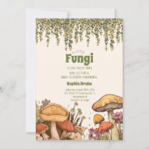 Little Fungi Is On Their Way Mushroom Baby Shower