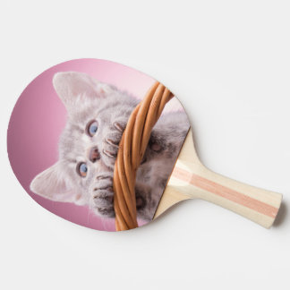 Little funny kitten ping pong paddle
