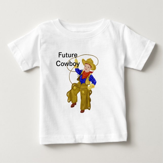 Little Future Cowboy Baby T-Shirt (Front)
