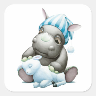 Little G the Baby Rhino Sticker