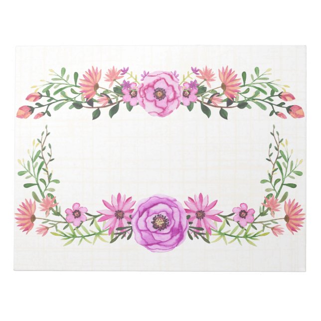 Little garden frame design notepad (Front)