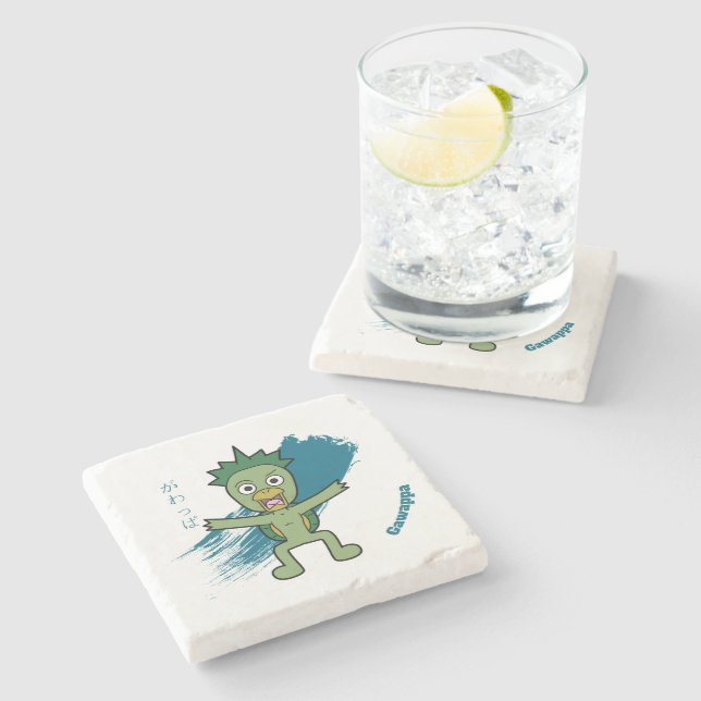 Little Gawappa Yokai Stone Coaster (Side)
