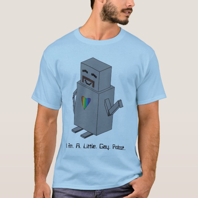Little Gay Robot T-Shirt (Front)