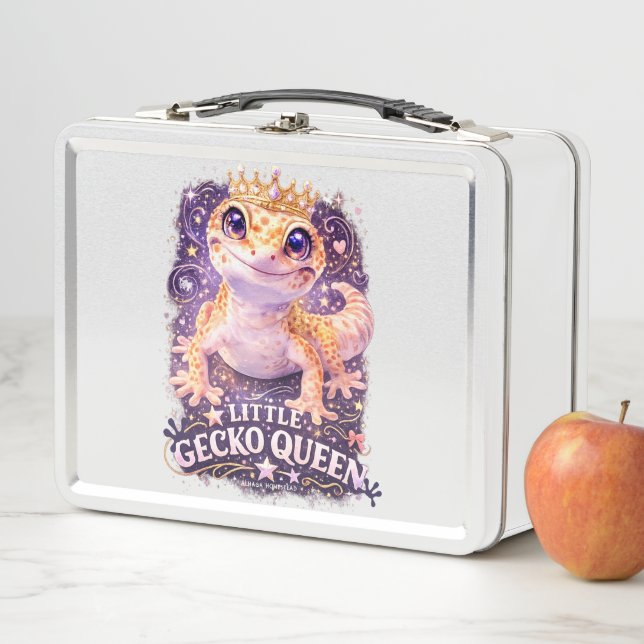 LITTLE GECKO QUEEN - METAL LUNCH BOX  (In Situ)