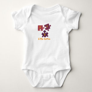 Little Genius Puzzle Baby Bodysuit .
