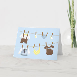 Little Gentleman Baby Boy Shower Thank You Card