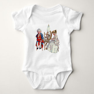 Little George and Martha Washington Baby Bodysuit