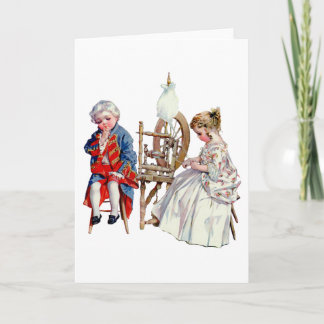 Little George and Martha Washington Card