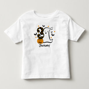Little Ghost 3rd Birthday Toddler T-Shirt