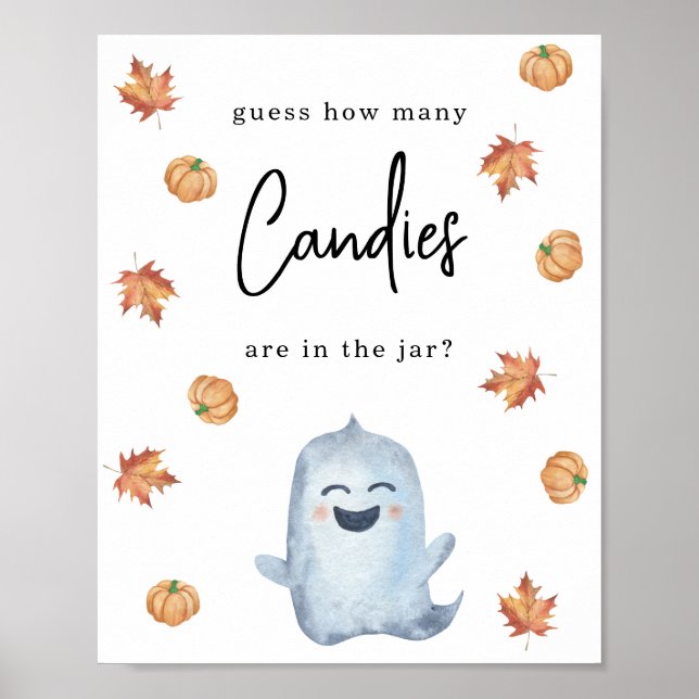 Little ghost - How many candies Poster (Front)
