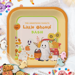 Little Ghosts Kids' Halloween Paper Plate