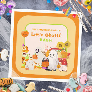 Little Ghosts Spooky Halloween Party Napkin