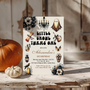 Little Ghoul First Birthday Invitation