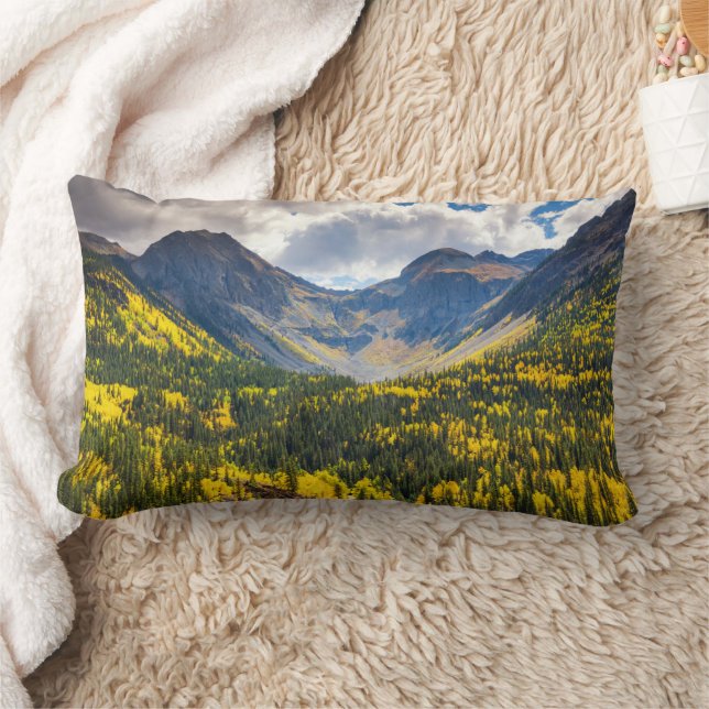 Little Giant & Kendall Peak, Silverton, Colorado Lumbar Cushion (Blanket)
