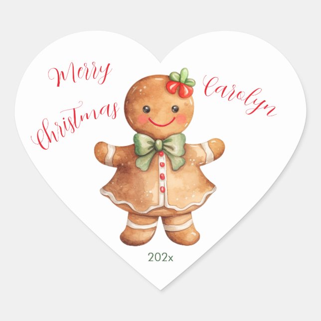 Little Gingerbread Girl Sticker (Front)