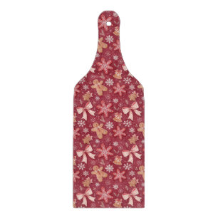 Little Gingerbread Man & Ribbon Bows Cutting Board